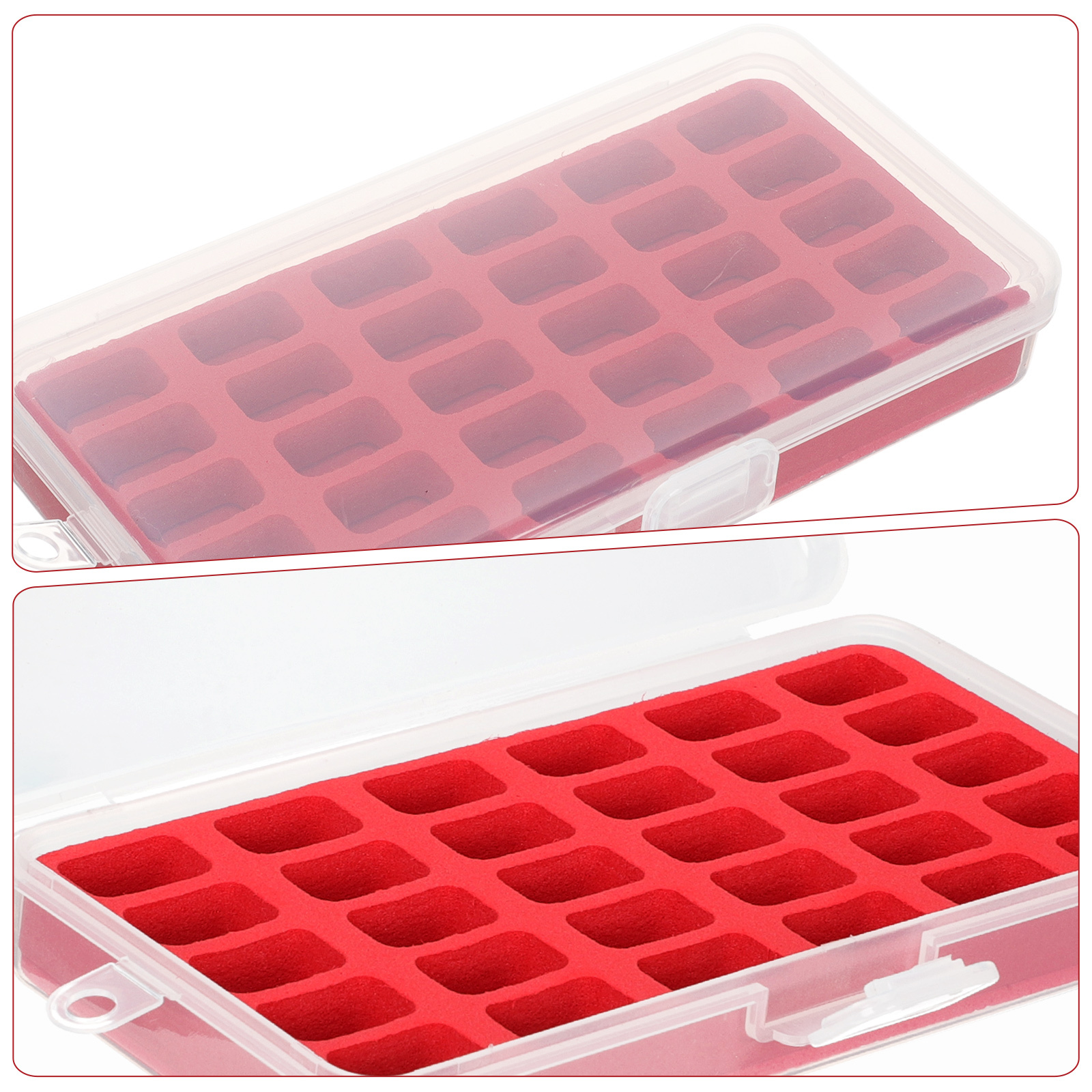 Bobbin Organizer Box - Sewing Bobbin Storage Box Clear Plastic