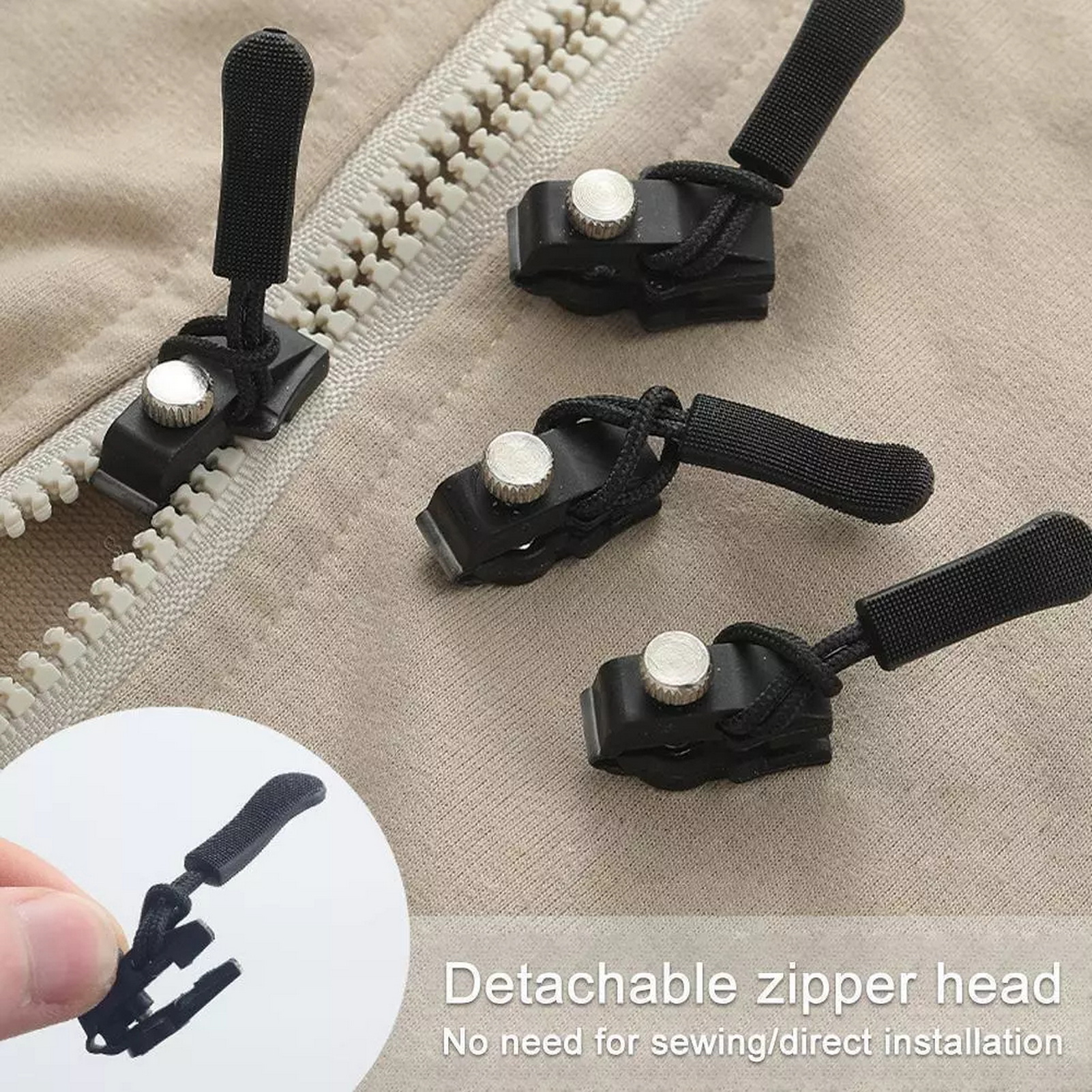 Sewing Jackets - Universal Zipper Repair Kit Quick Instant