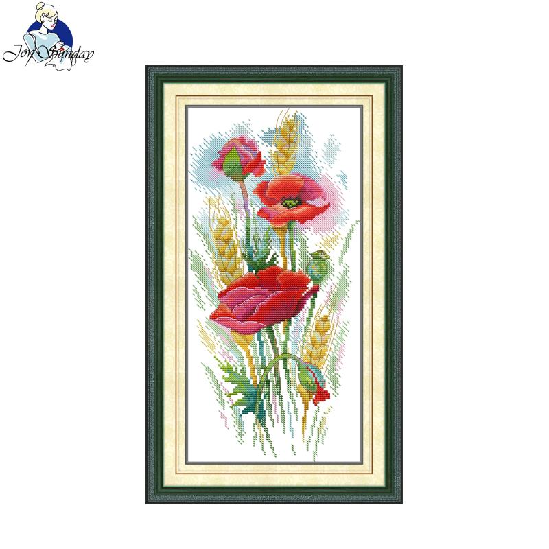 Textile Sewing Patterns - Joy Sunday Cross Stitch Kits Flowers