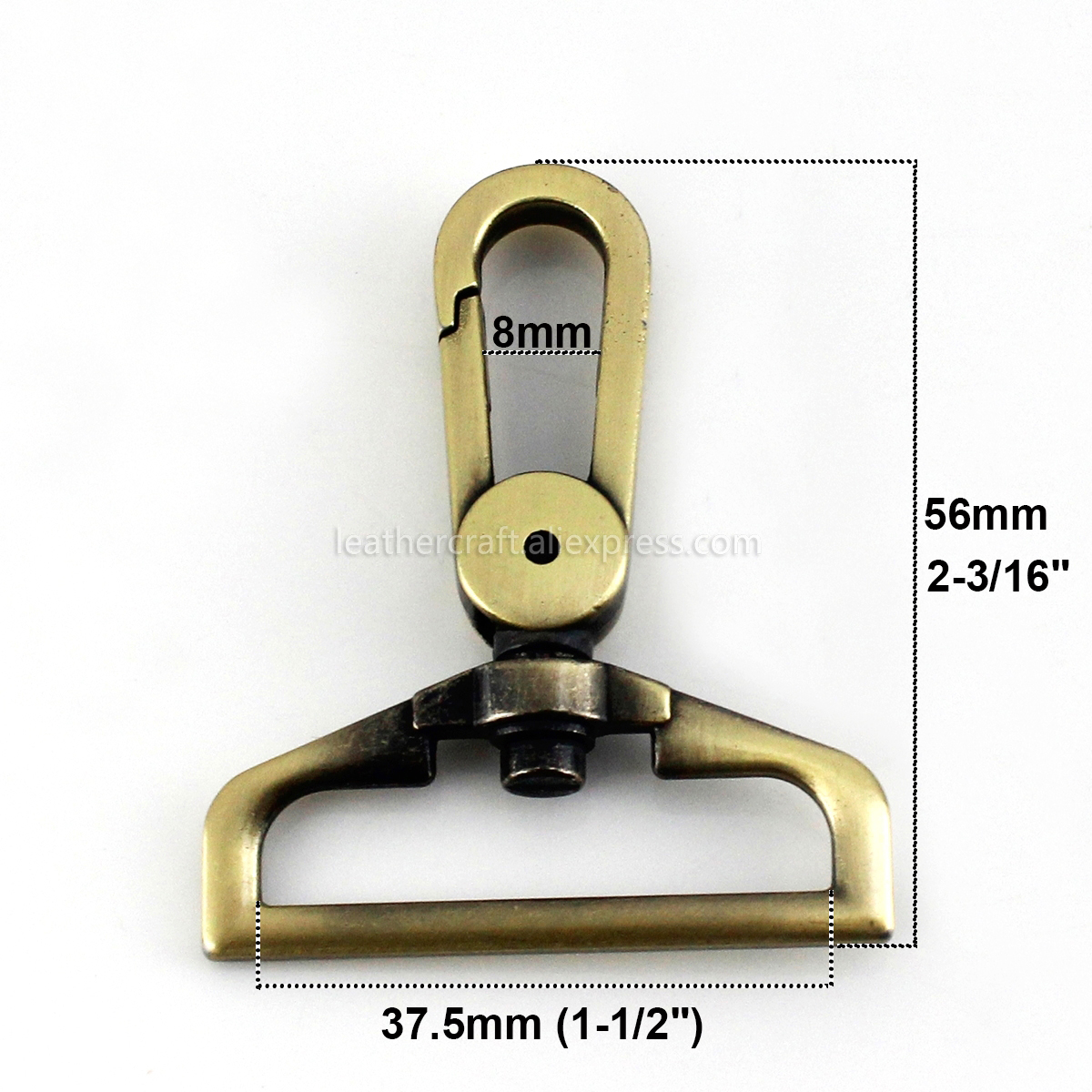 1pcs Metal 38mm D Ring Swivel  - Hook Eye Fastener review and price