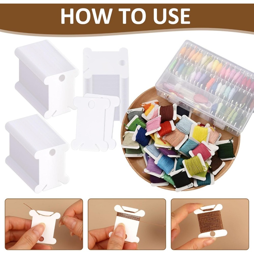 10/20/50/100/Pcs Embroidery Fl - Bobbin Organizer Box review and price