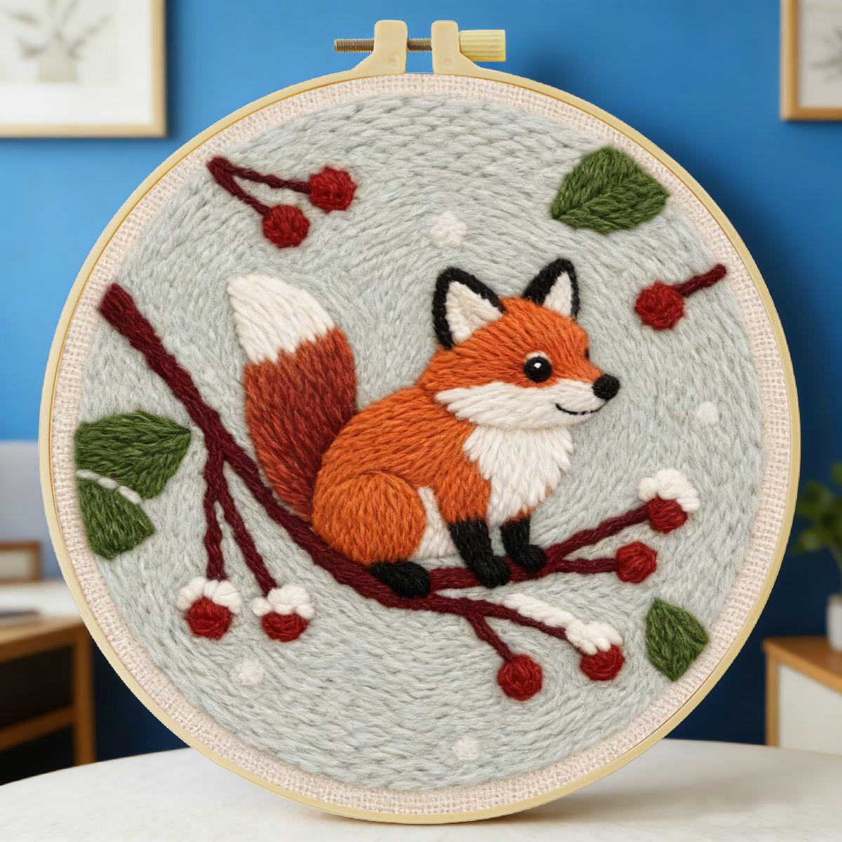 20X20CM/7.87inch Animal - Fox  - Sewing Textile Art review and price
