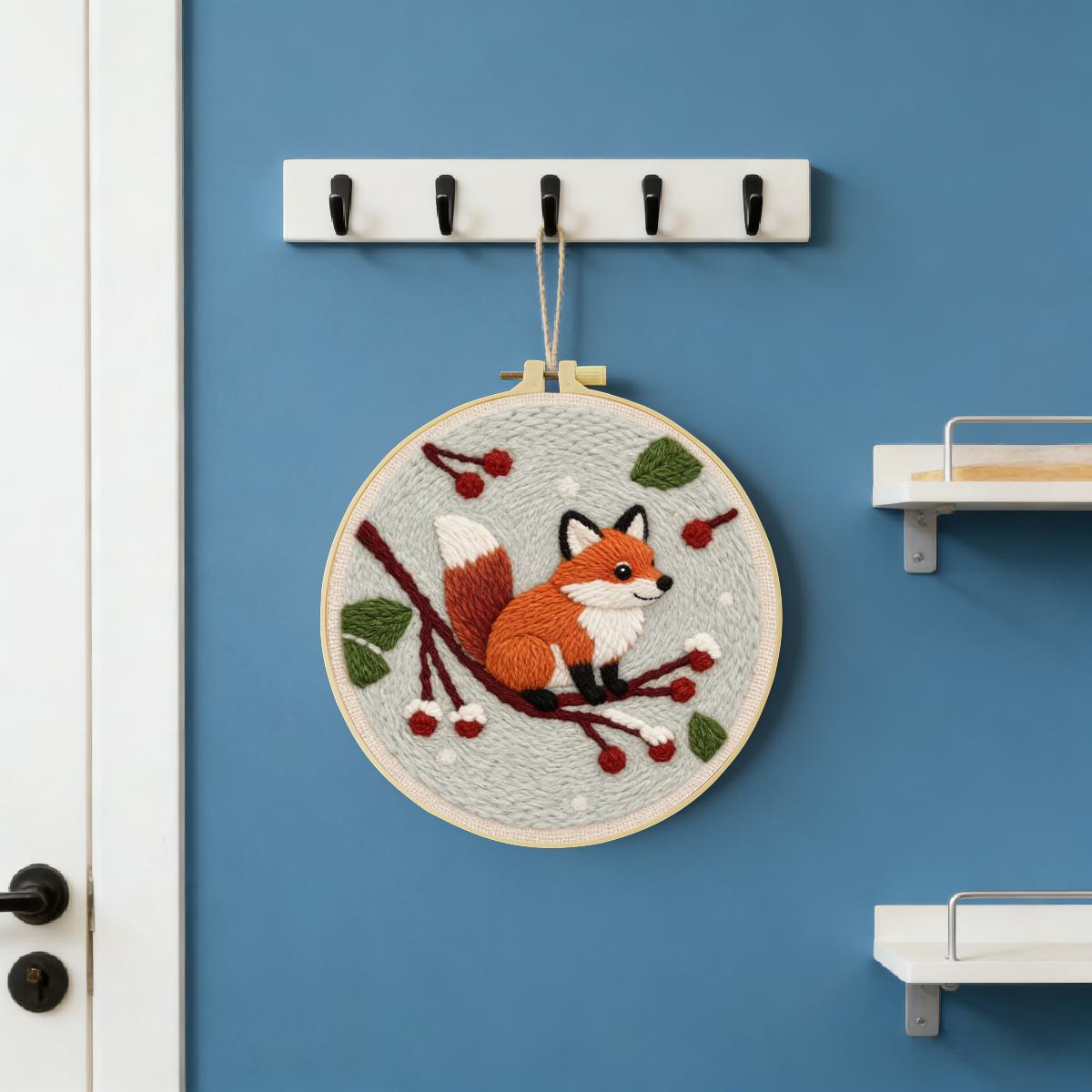 20X20CM/7.87inch Animal - Fox  - Sewing Textile Art review and price