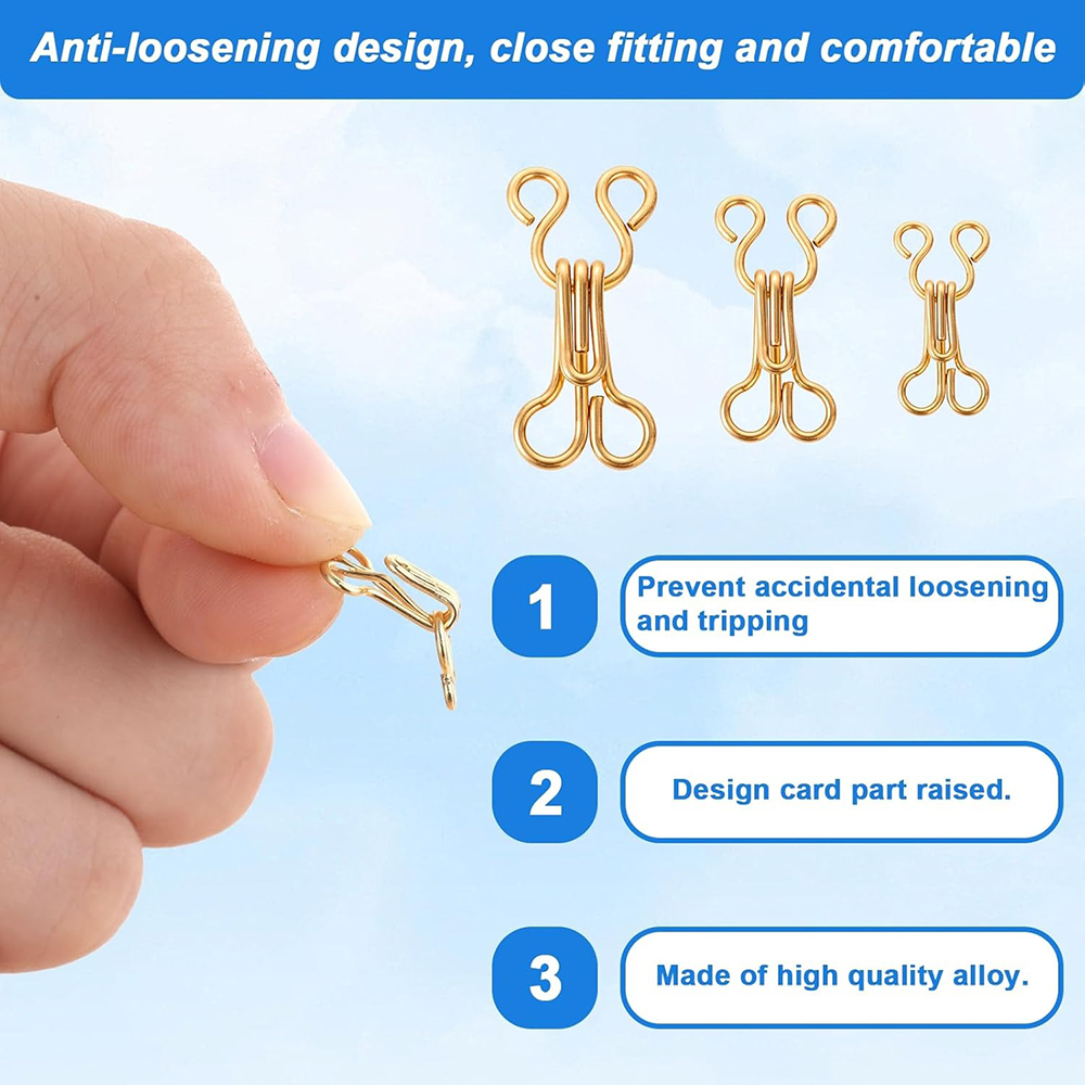 100 Pairs Sewing Hooks and Eye - Hook Eye Fastener review and price