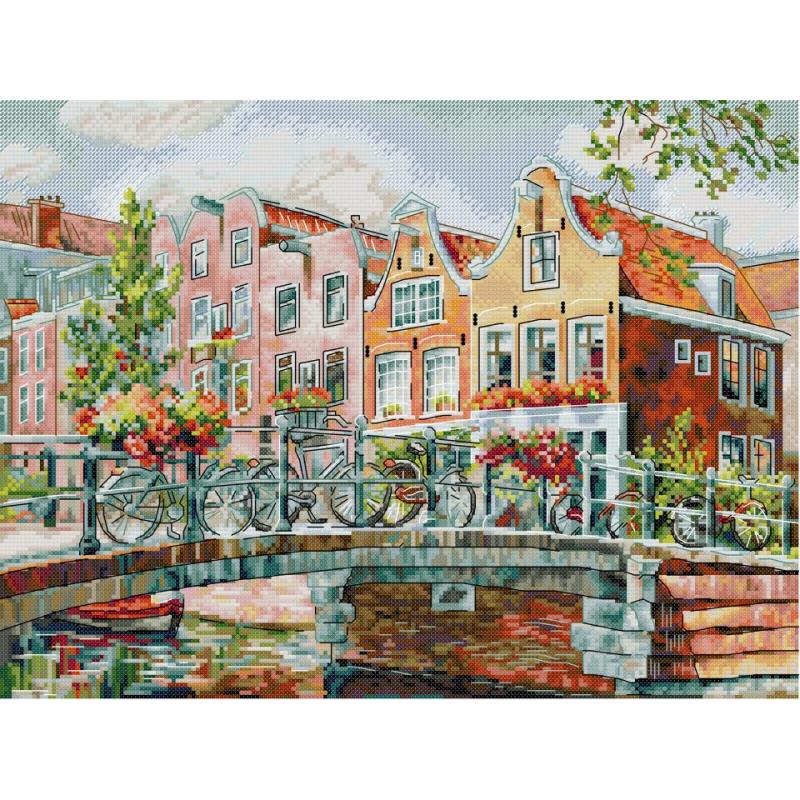 Amsterdam Canals Scenic Patter - Textile Sewing Patterns review and price