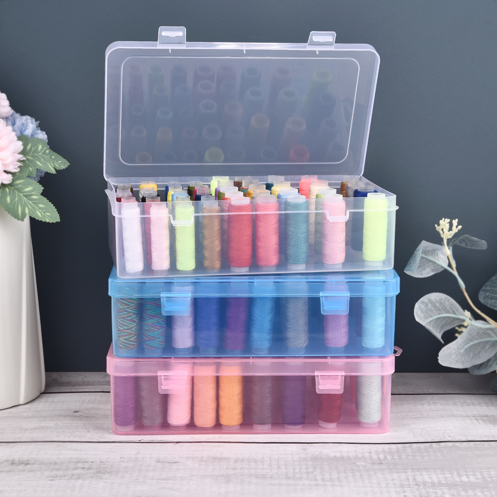 New Sewing Thread Box 42 Piece - Bobbin Organizer Box review and price