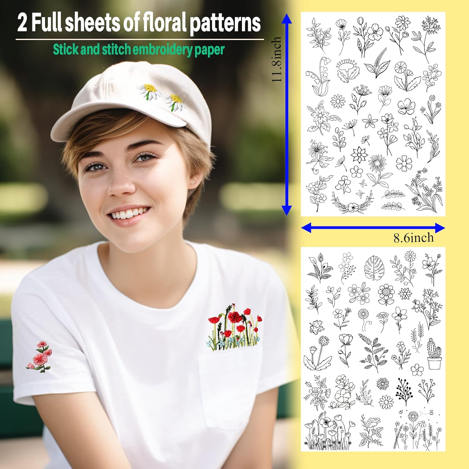 72Pcs Water Soluble Stabilizer - Textile Sewing Patterns review and price