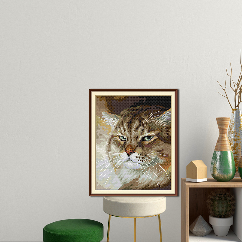 An Angry Cat HD Pattern Embroi - Textile Sewing Patterns review and price