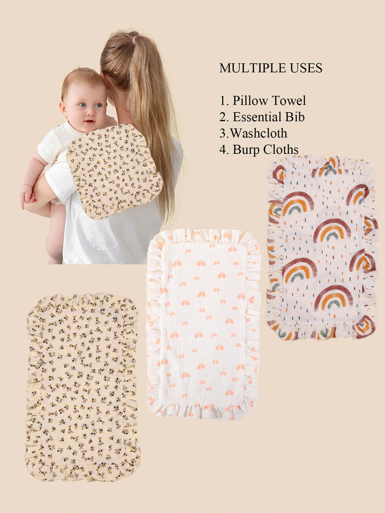 3Pcs/Set Solid And Printed Col - Shoulder Pad Set In review and price