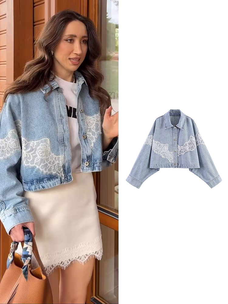 Fashion Loose Denim Coat For W - Sewing Jackets review and price
