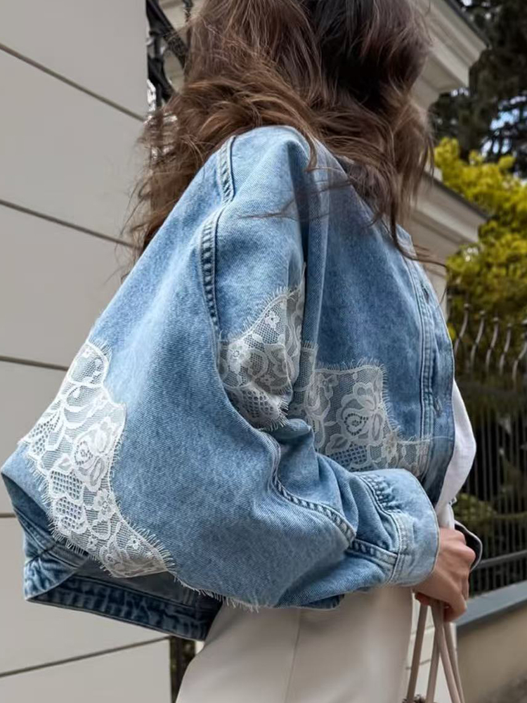 Fashion Loose Denim Coat For W - Sewing Jackets review and price