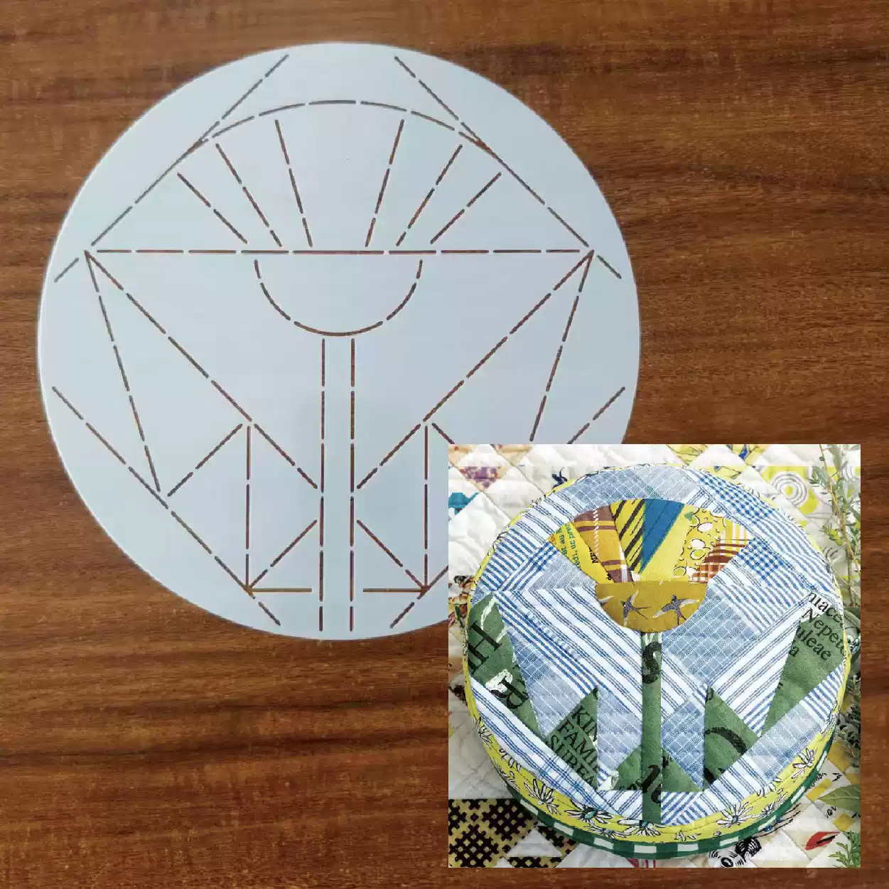 leaf flower Sashiko Embroidery - Sewing Textile Art review and price
