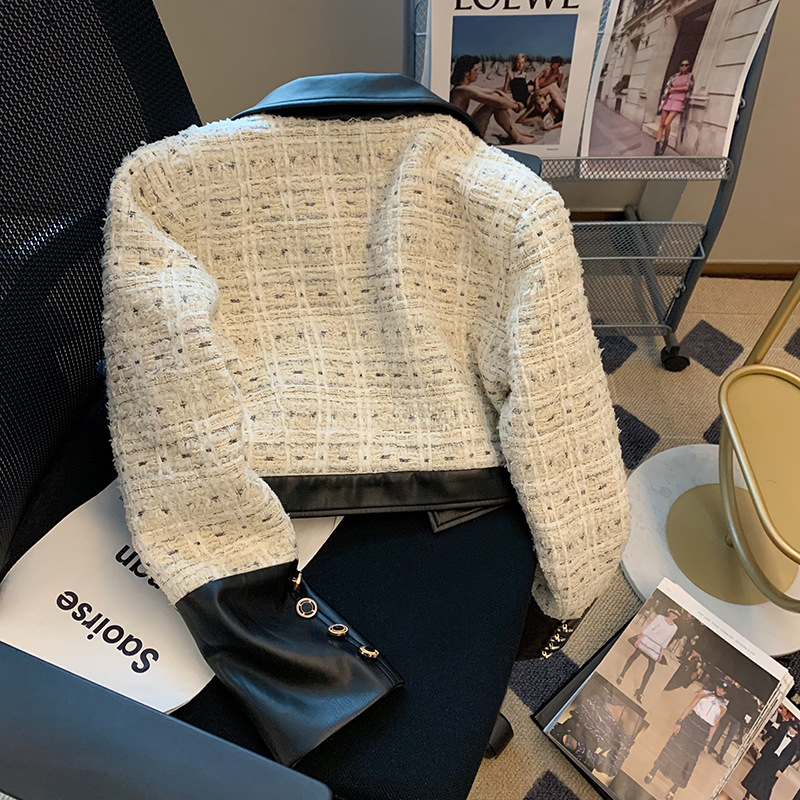 Contrast Stitching Tweed Fragr - Sewing Jackets review and price