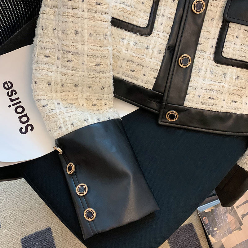 Contrast Stitching Tweed Fragr - Sewing Jackets review and price