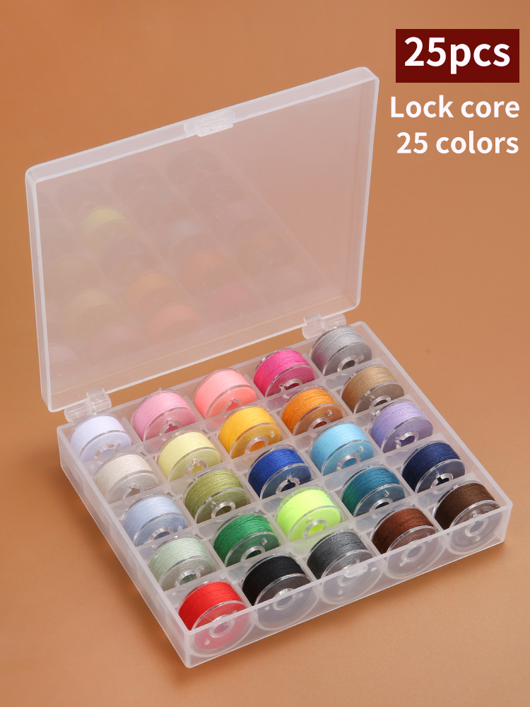 25/36 Colors Set Bobbin Thread - Bobbin Organizer Box review and price