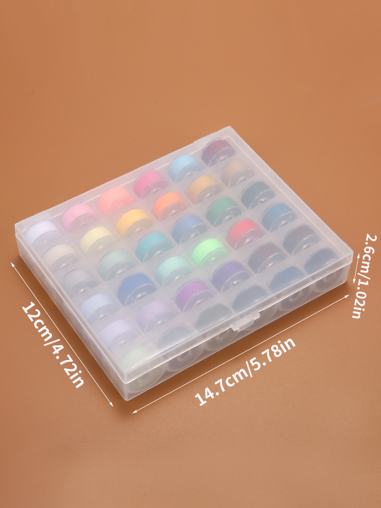 25/36 Colors Set Bobbin Thread - Bobbin Organizer Box review and price