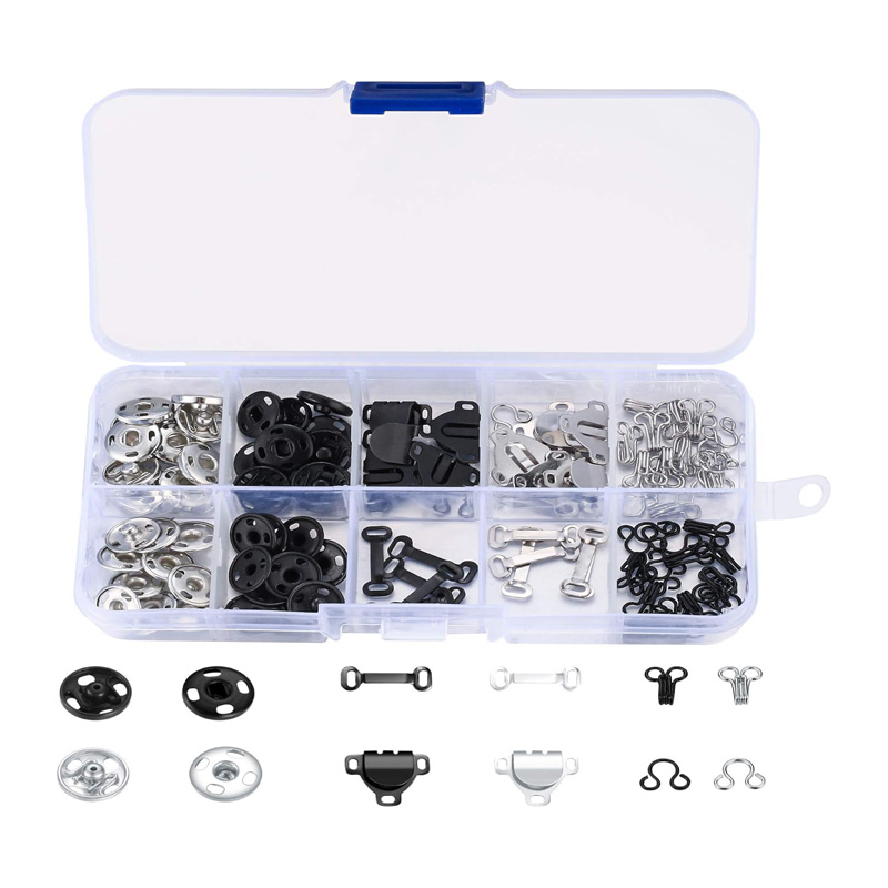 100 Pcs Sewing Hooks and Eyes  - Hook Eye Fastener review and price