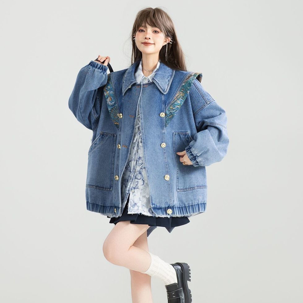 Vintage Denim Jacket Outwear W - Sewing Jackets review and price
