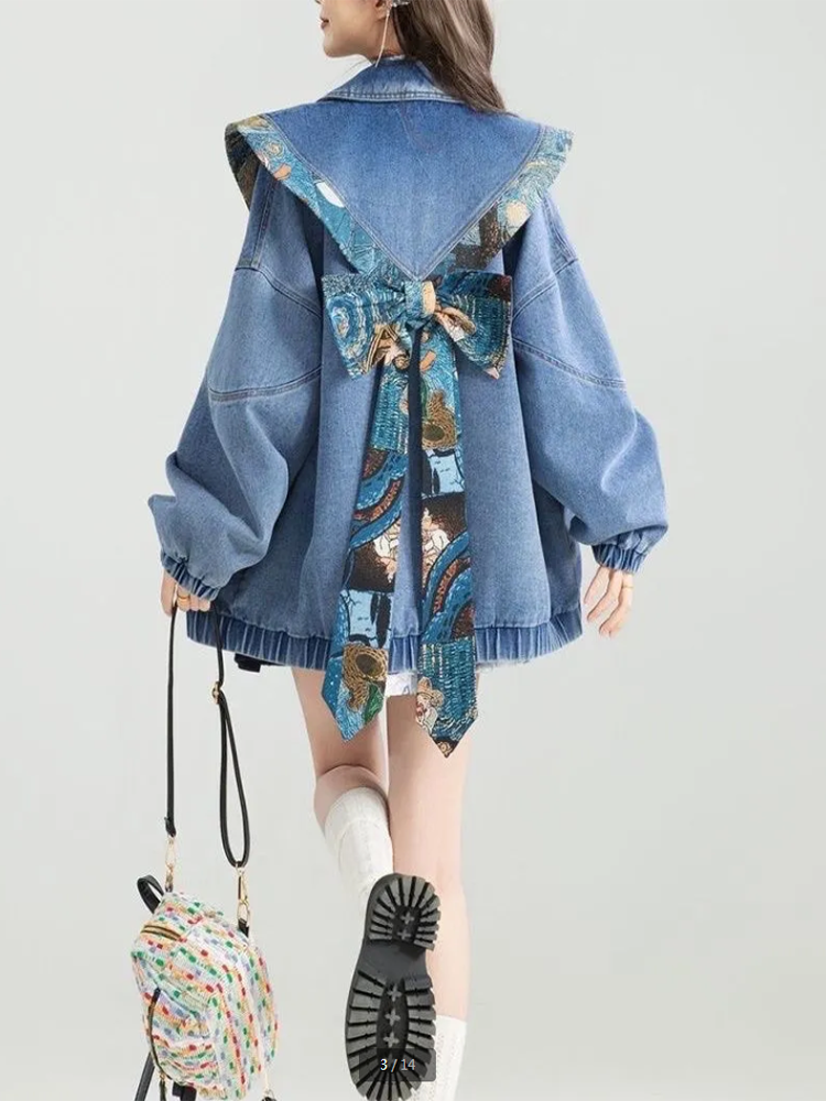 Vintage Denim Jacket Outwear W - Sewing Jackets review and price