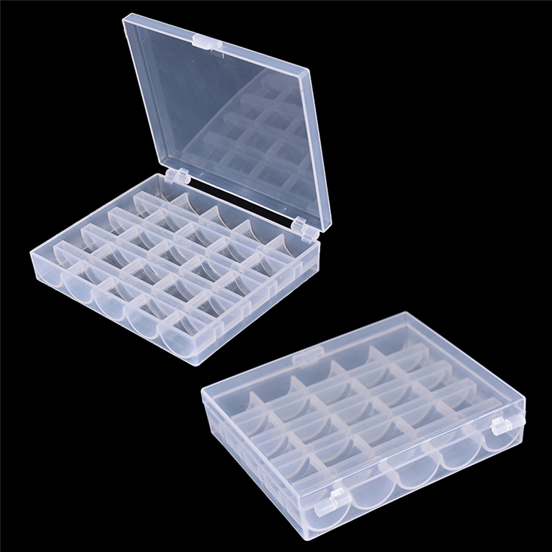 25 Spools Empty Bobbins Sewing - Bobbin Organizer Box review and price
