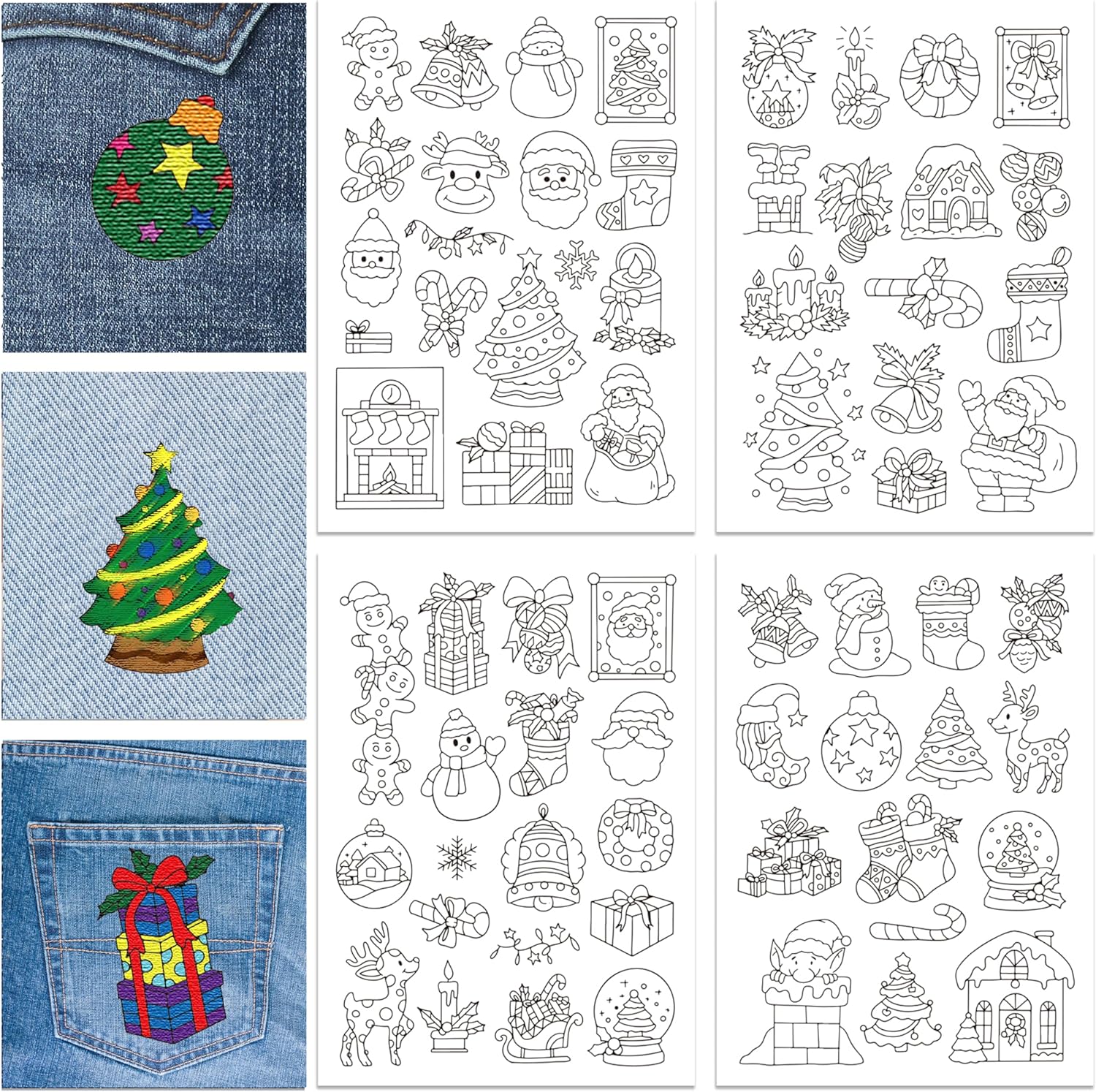 Christmas Handmade Embroidery  - Textile Sewing Patterns review and price