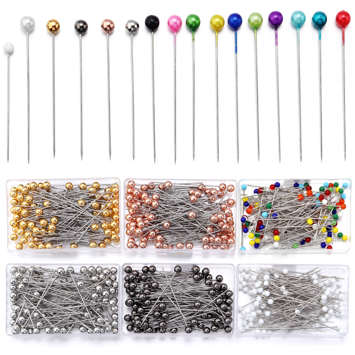 100Pcs Color Ball Head Pins St - Sewing Art review and price