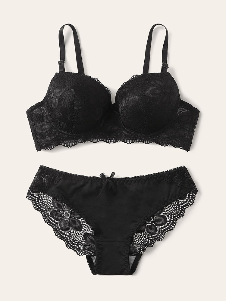 Transparent Floral Two Pieces  - Hook Eye Fastener review and price