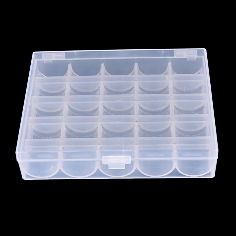 25 Spools Empty Bobbins Sewing - Bobbin Organizer Box review and price