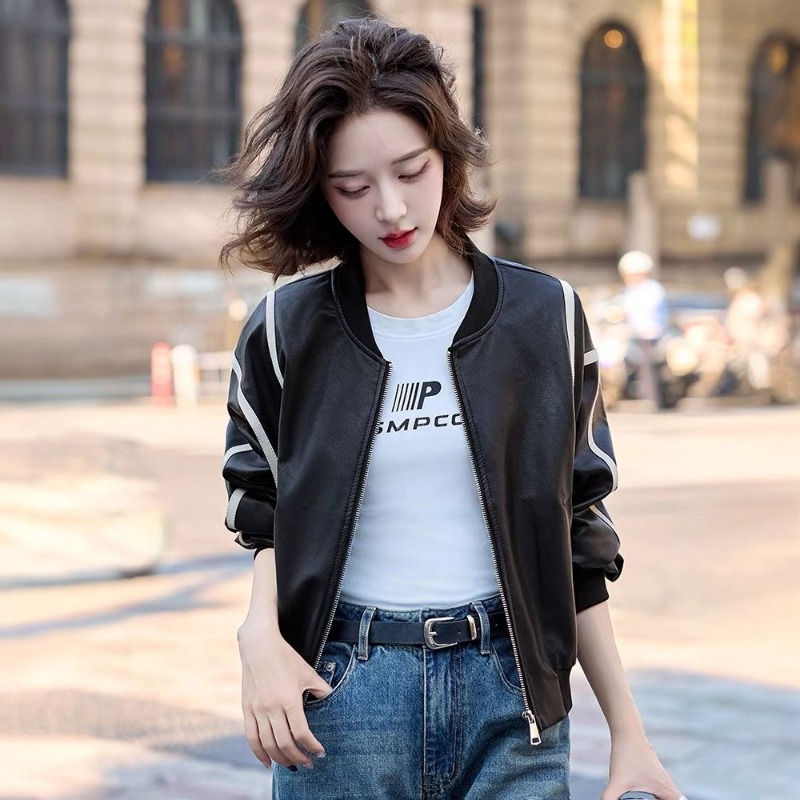 ​2025 Women's Short Leather Ba - Sewing Jackets review and price