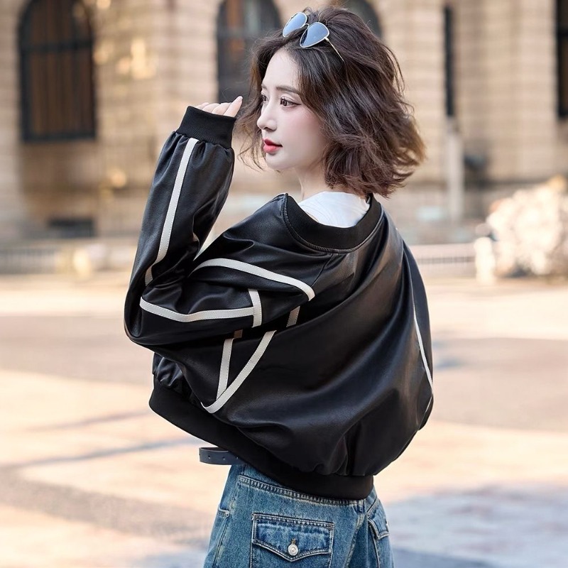 ​2025 Women's Short Leather Ba - Sewing Jackets review and price