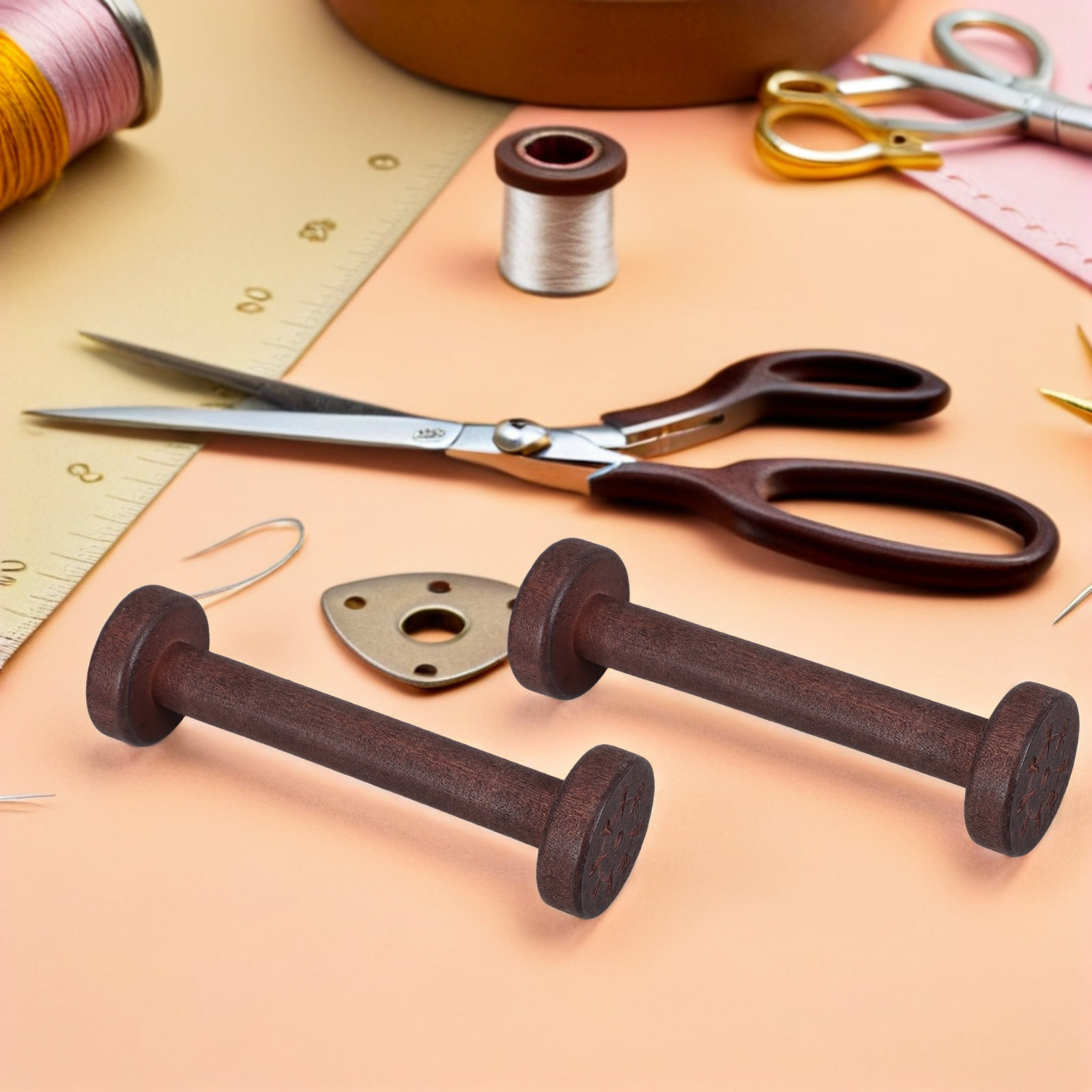 5Pcs Handpolished Wooden Spool - Sewing Textiles review and price