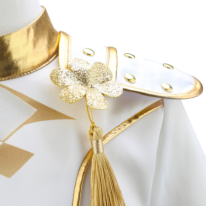 Girls White And Gold Cosplay C - Shoulder Pad Set In review and price