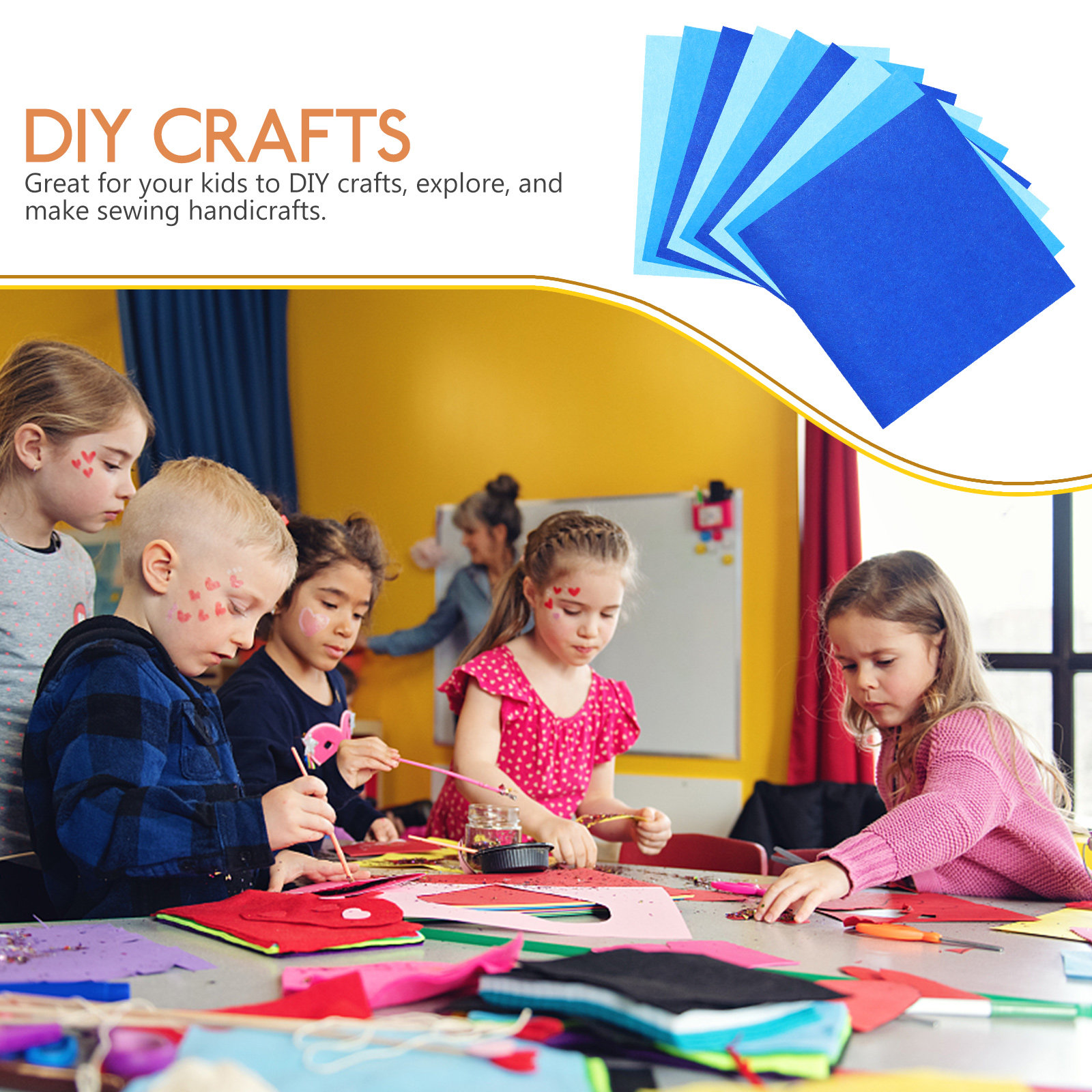 9Pcs DIY Felt Fabric Sheets Fe - Sewing Textile Art review and price