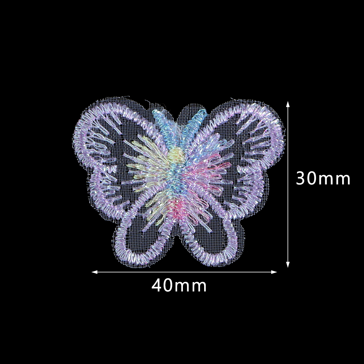 20Pcs 3X4CM Butterfly Cloth Pa - Sewing Art review and price