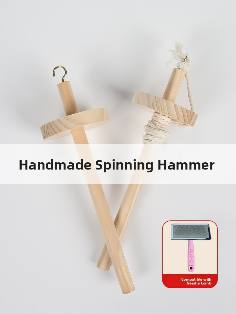 Wooden Spinning Mallet DIY Yar - Sewing Textiles review and price