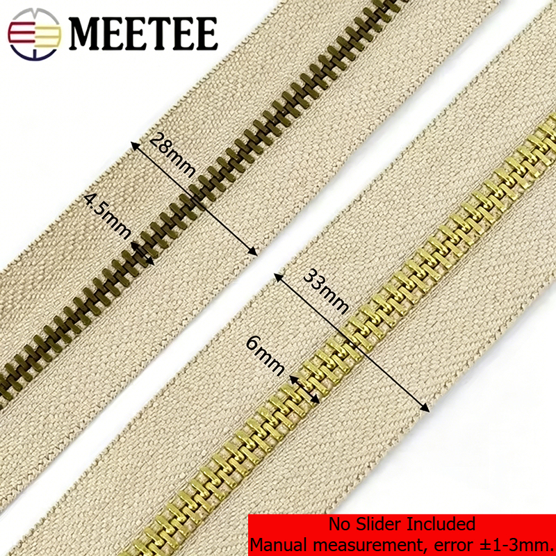 Meetee 2/4Y 3# 5# Metal Zipper - Textile And Sewing Supply review and price