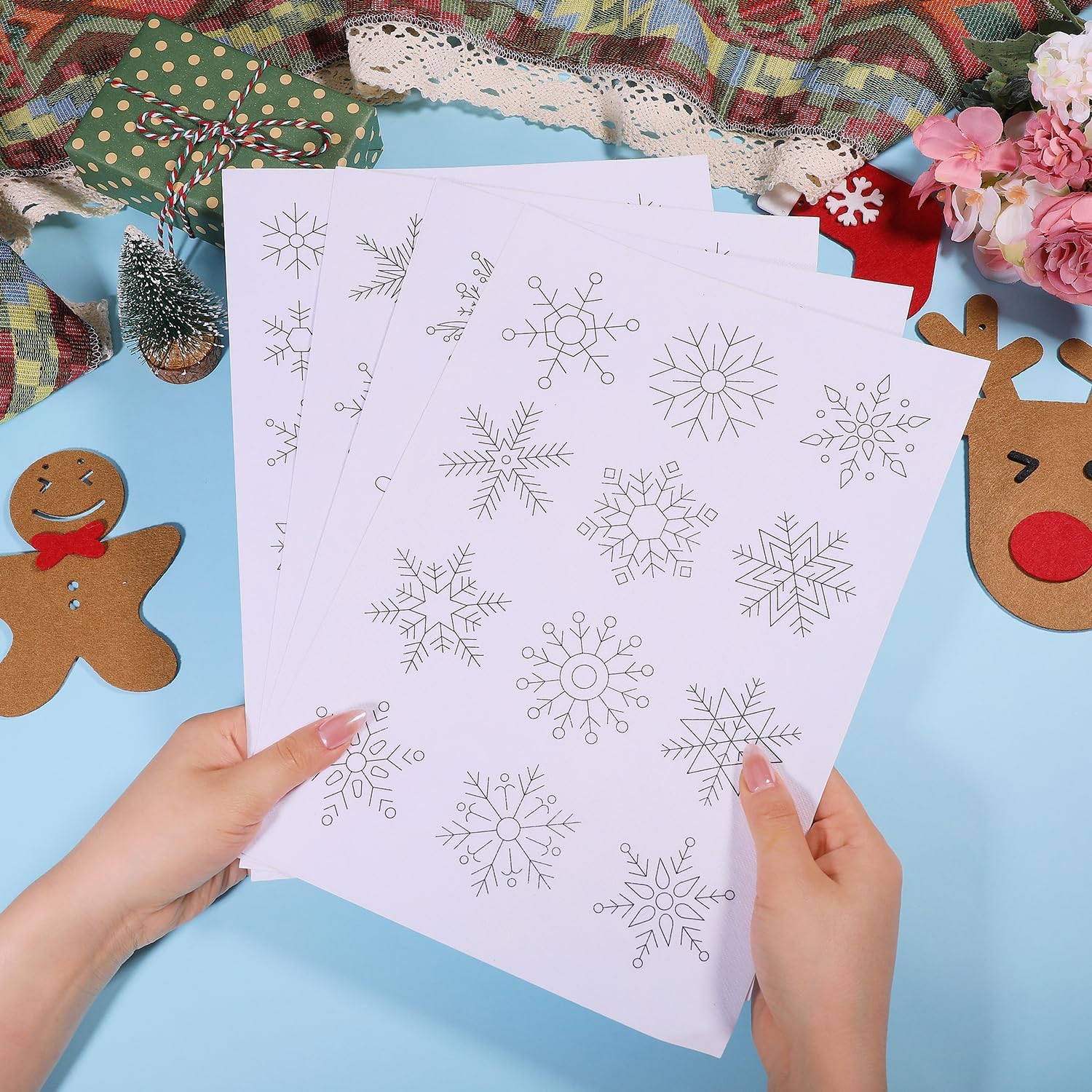 Snowflake Wreath Stick and Sti - Textile Sewing Patterns review and price