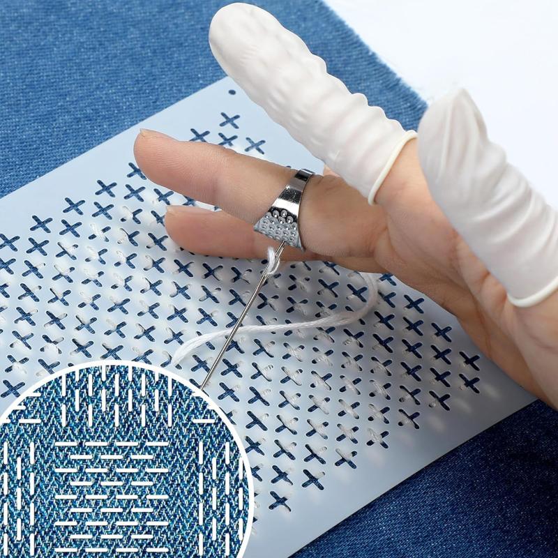 8/9/24/32Pcs Sashiko Embroider - Textile Sewing Patterns review and price