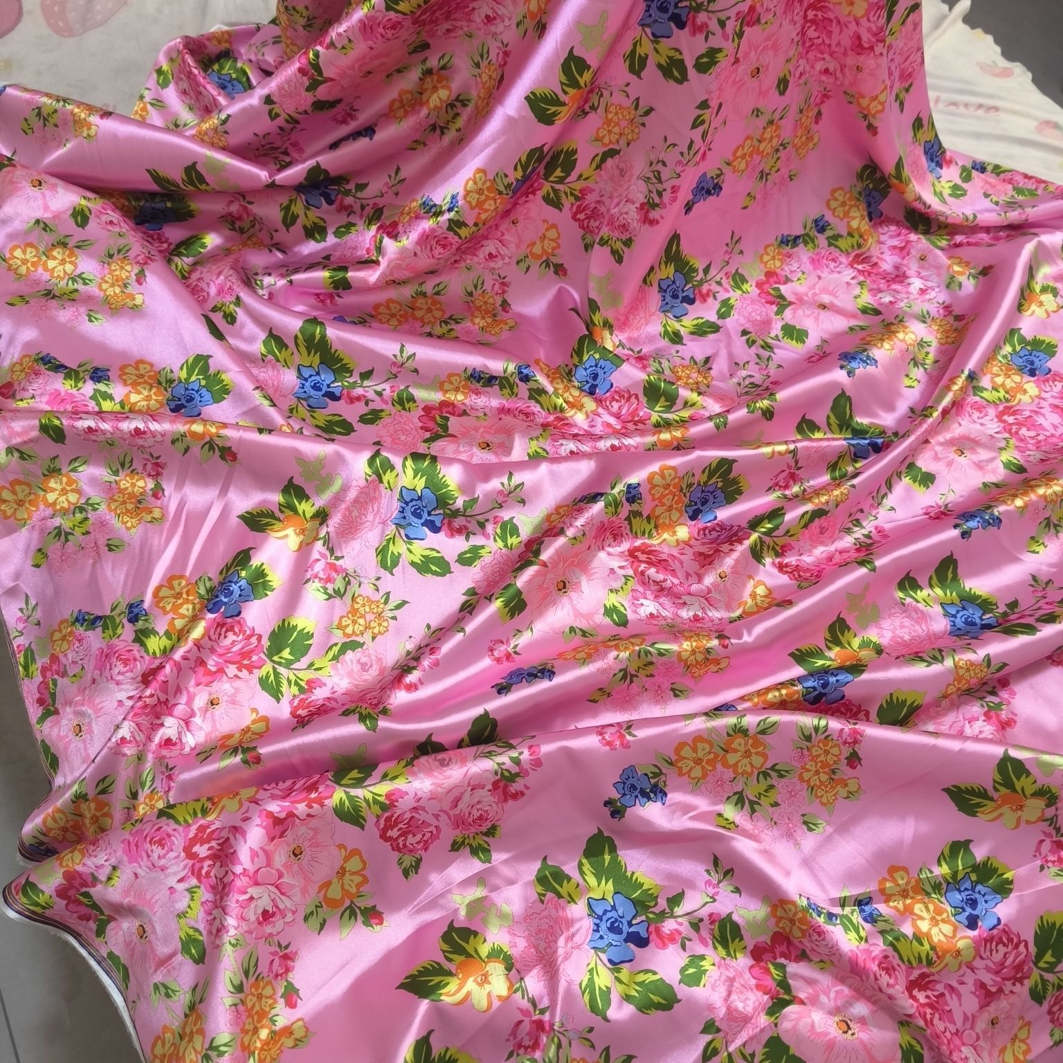 Satin Fabric Cloth without Ove - Sewing Textiles review and price