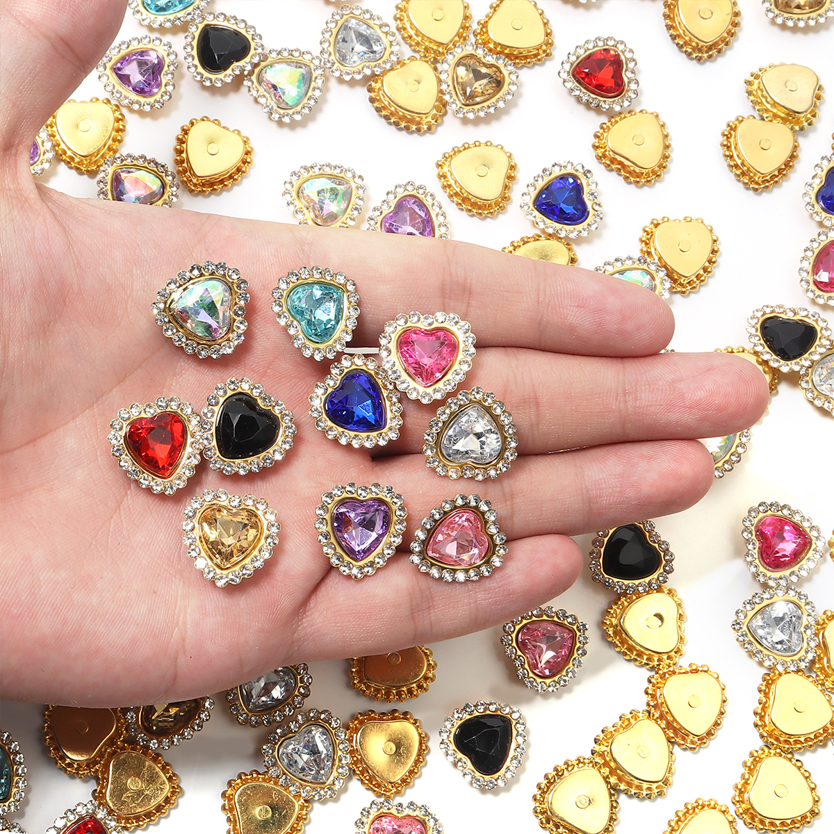 20Pcs Love Heart Acrylic Rhine - Sewing Art review and price